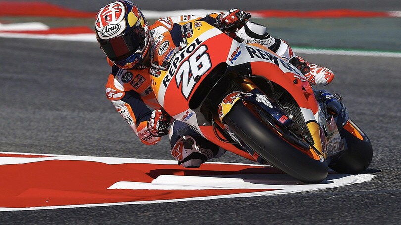 MotoGp, Catalogna: Pedrosa vola in FP4, Rossi quinto