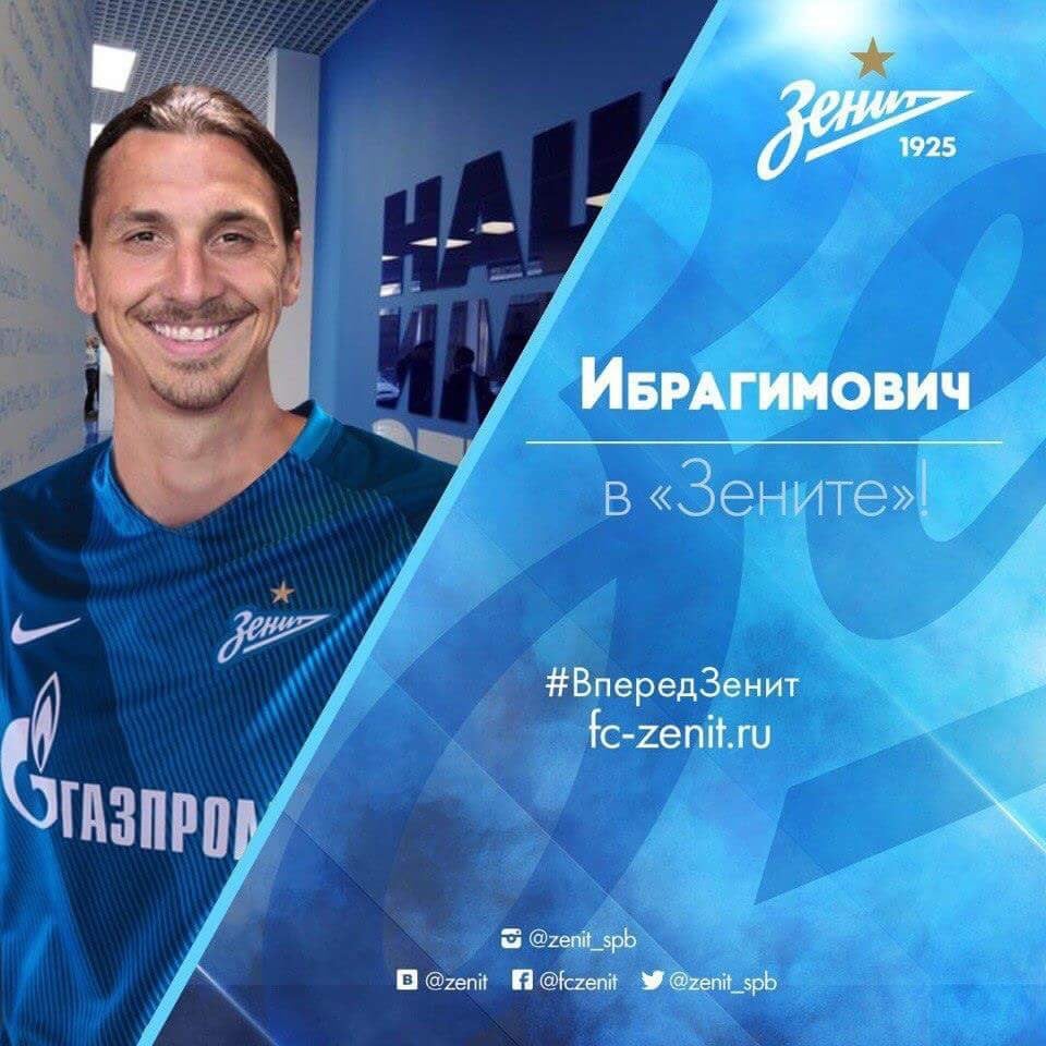 Calciomercato Zenit, dai social spunta Ibrahimovic!
