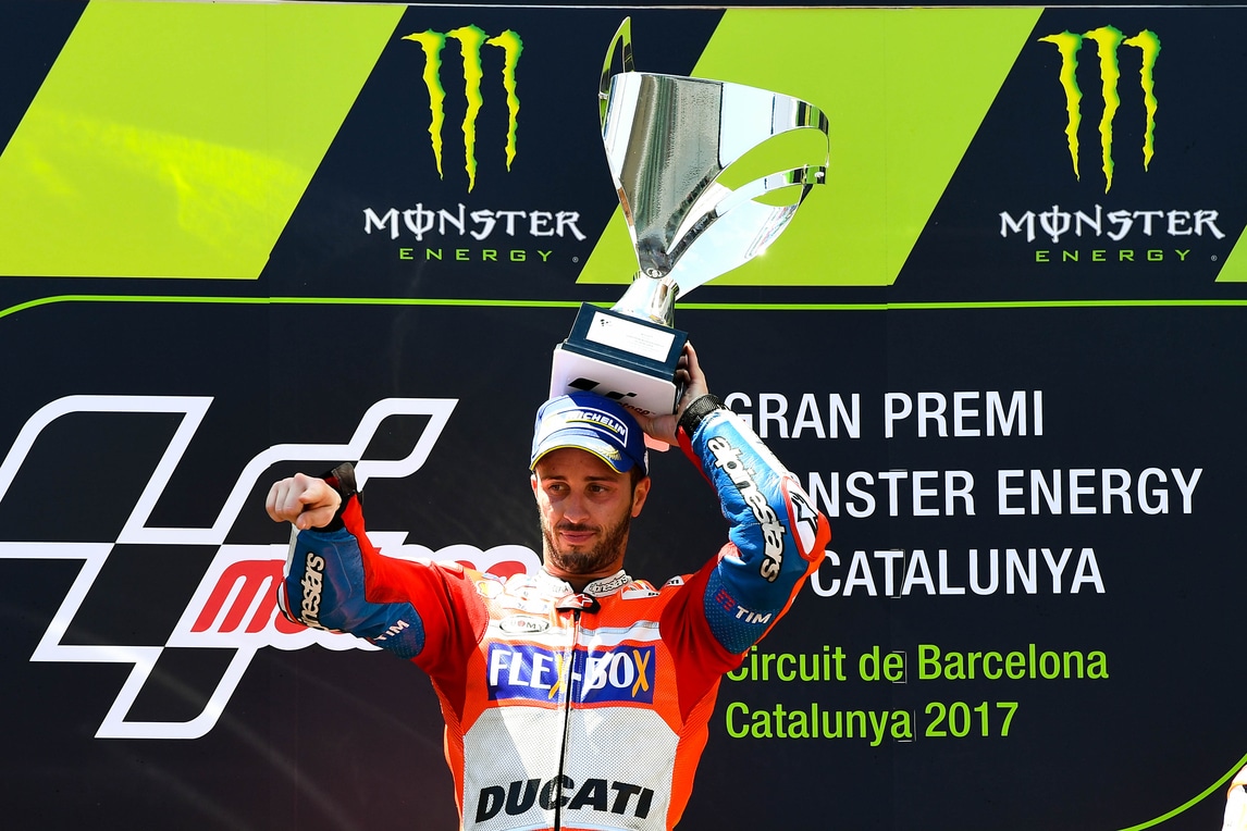 MotoGp: Dovizioso domina in Catalogna, Rossi delude