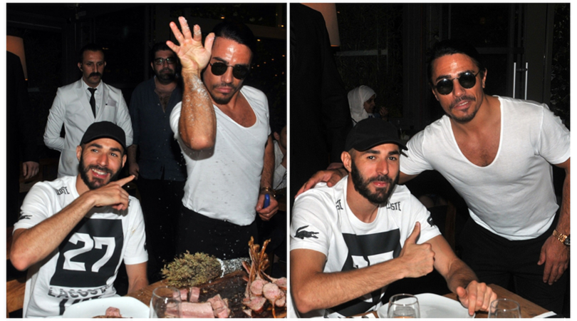 Benzema in Turchia sparge il sale con Nusr Et