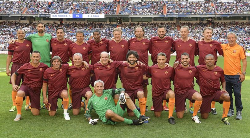 Le Legends della Roma sfidano quelle del Real Madrid