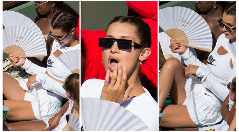 Lo "striptease" di Bella Hadid chiude il Roland Garros