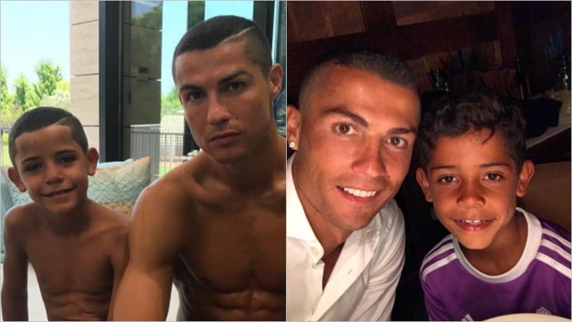 Cristiano Ronaldo jr copia l'acconciatura del padre post "dodicesima"