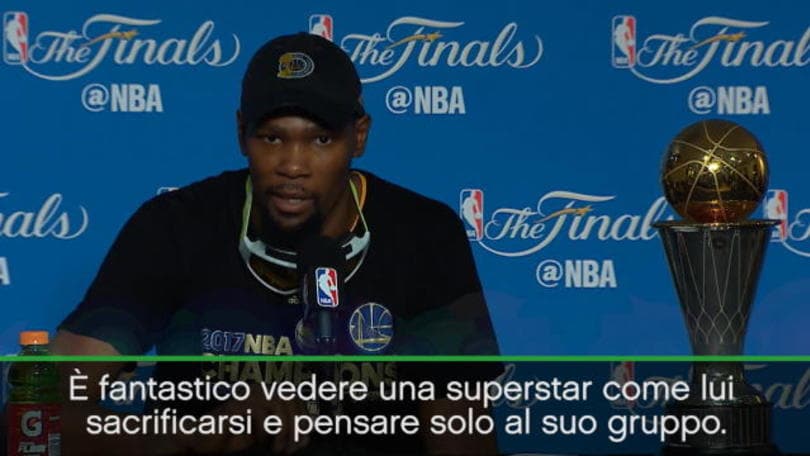 Durant elogia Curry: "Nessuno come lui"