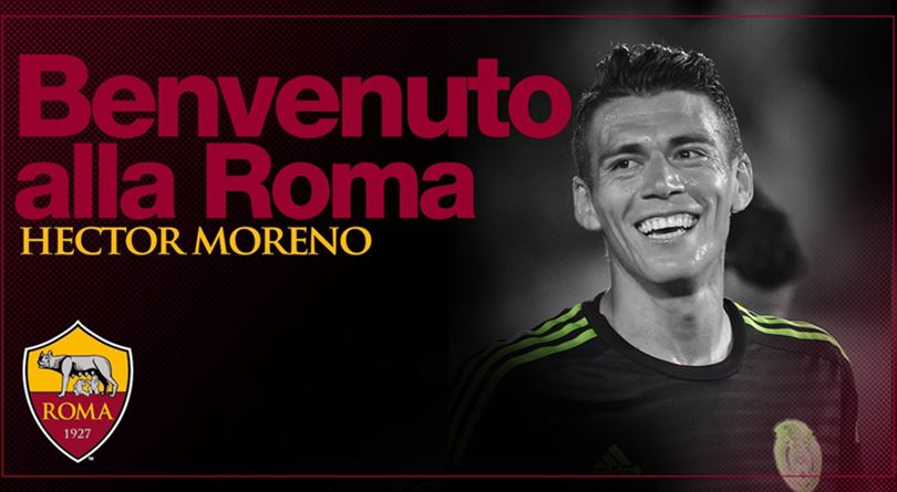 Roma, ufficiale: preso Hector Moreno dal Psv