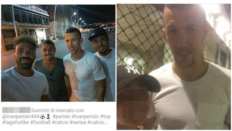 Ivan Perisic a Napoli e poi a Capri: il web si infiamma