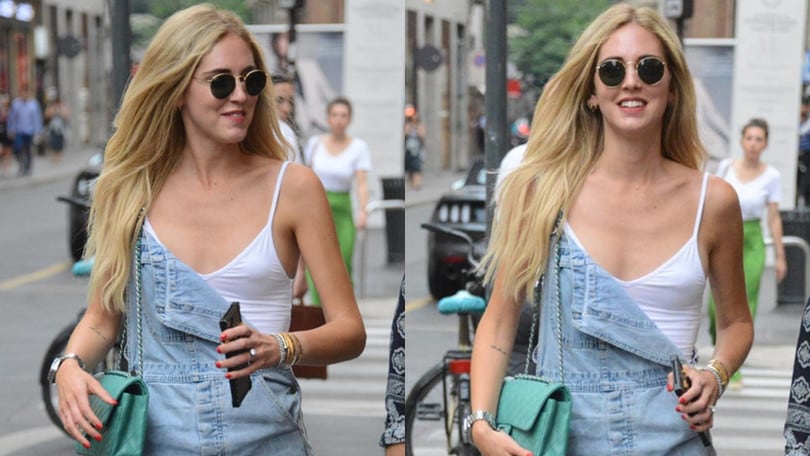 Chiara Ferragni, shopping con trasparenze a Milano