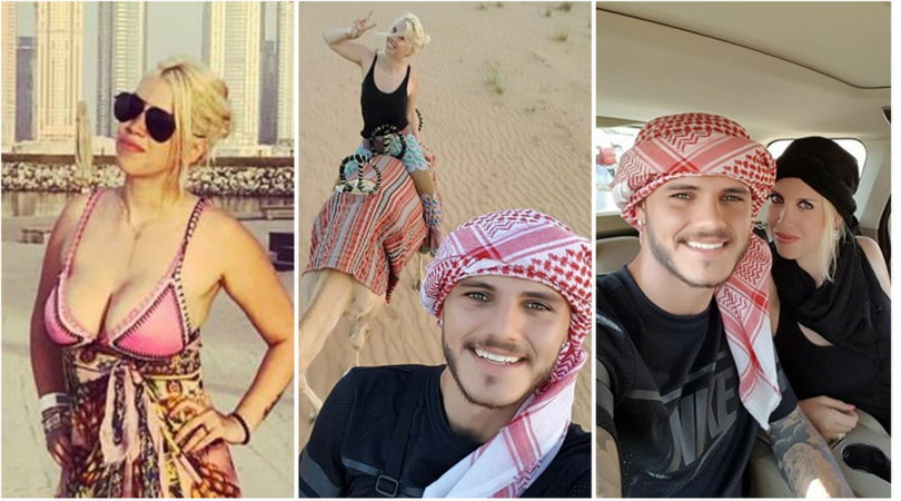 Wanda Nara e Icardi, le foto della vacanza a Dubai