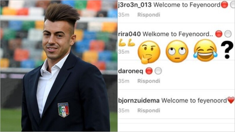 «El Shaarawy benvenuto al Feyenoord»: scherzo social dei tifosi olandesi