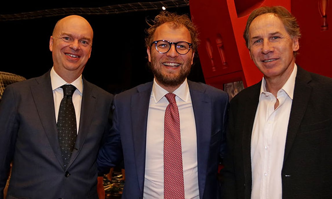 Lotti in visita a casa Milan: accolto da Fassone e Baresi