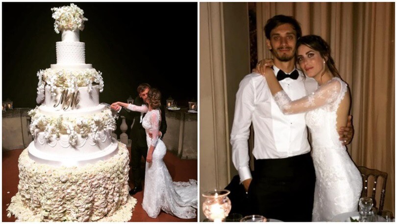 Gabbiadini sposa Martina, la torta è esagerata!