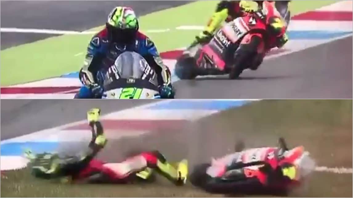 Moto2, Assen: terribile incidente a Baldassarri, prove fermate