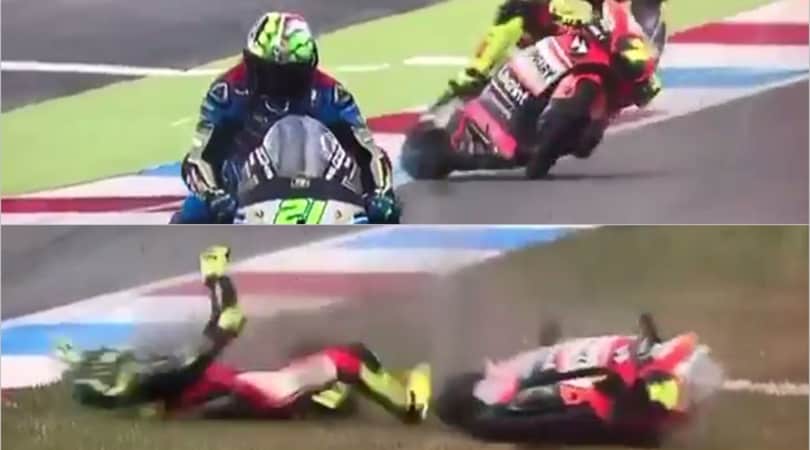 Moto2, Assen: terribile incidente a Baldassarri, prove fermate