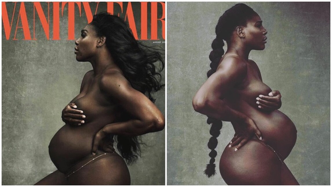 Serena Williams posa nuda con il pancione su Vanity Fair