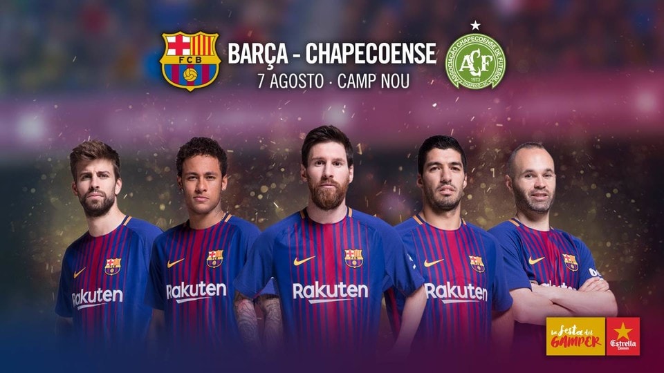 La Chapecoense sfiderà il Barcellona al Camp Nou