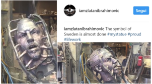 L'inquietante statua di Ibrahimovic