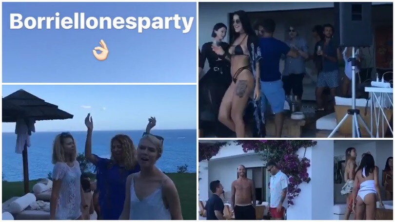 Borriello, festa esagerata a Ibiza. C'è anche Cannavaro