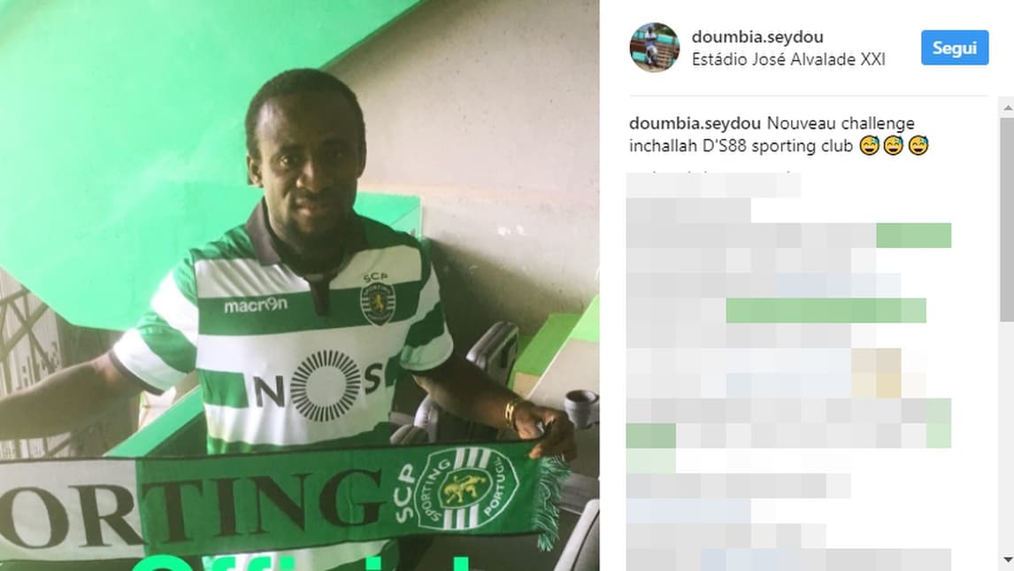 Roma, Doumbia in prestito allo Sporting Lisbona