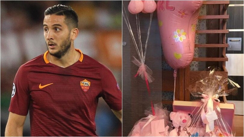 Roma, Manolas di nuovo papà: è nata Flora