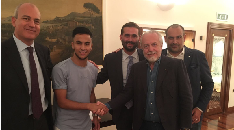 De Laurentiis ufficializza Ounas: «Benvenuto a Napoli Adam!»