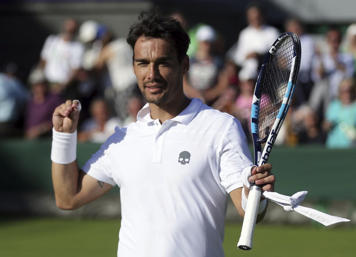 Wimbledon, in quota avanza Fognini