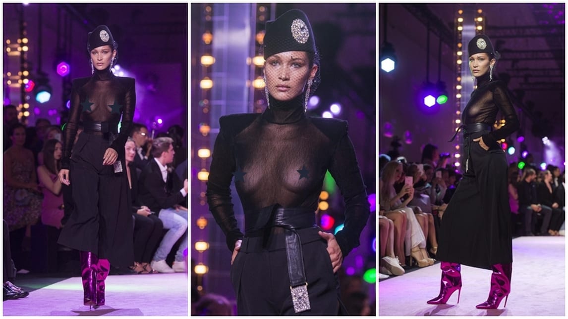 Bella Hadid esagerata! Trasparenze osè alle sfilate di Parigi