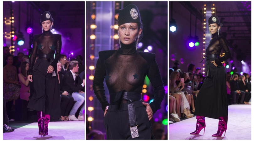 Bella Hadid esagerata! Trasparenze osè alle sfilate di Parigi