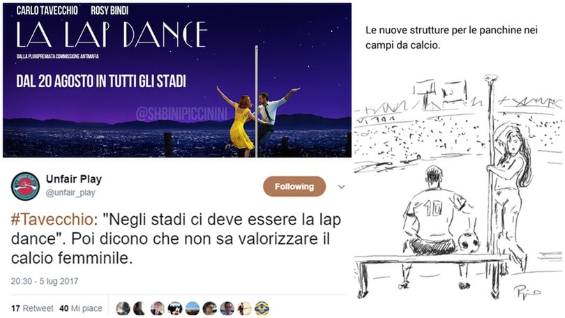 Tavecchio e la lap-dance negli stadi: le reazioni social