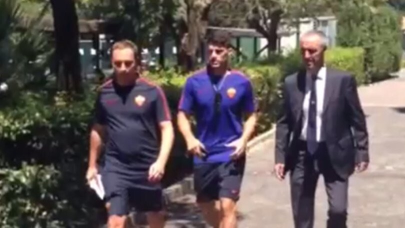 Roma, l'arrivo di Perotti a Villa Stuart