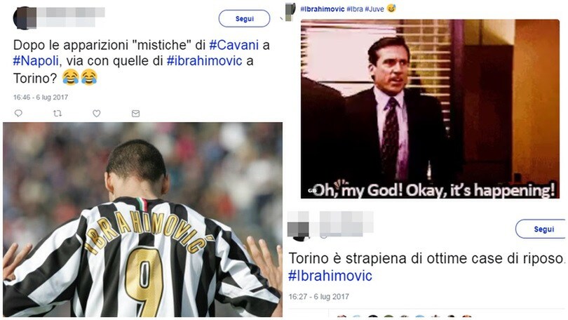 Ibrahimovic torna alla Juventus? I tifosi tra incredulità e ironia