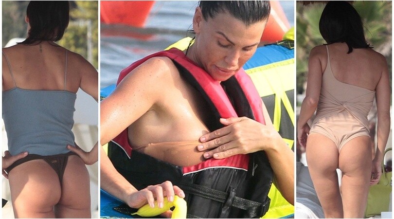 Claudia Galanti, che spettacolo in spiaggia!