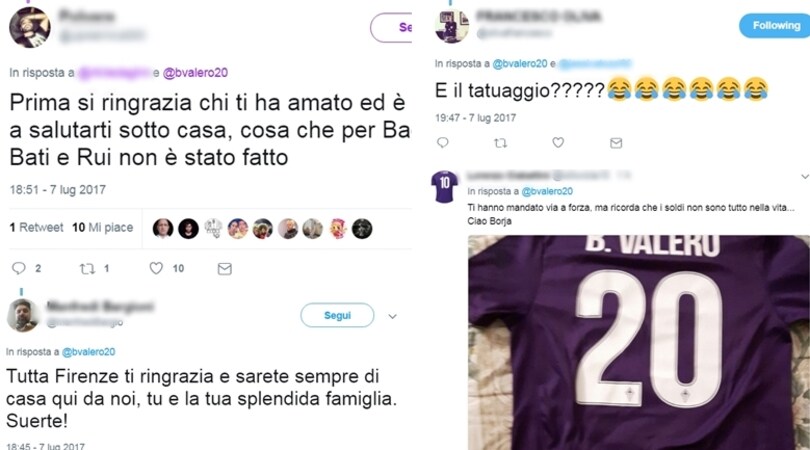 Borja Valerio, l'addio divide i tifosi della Fiorentina