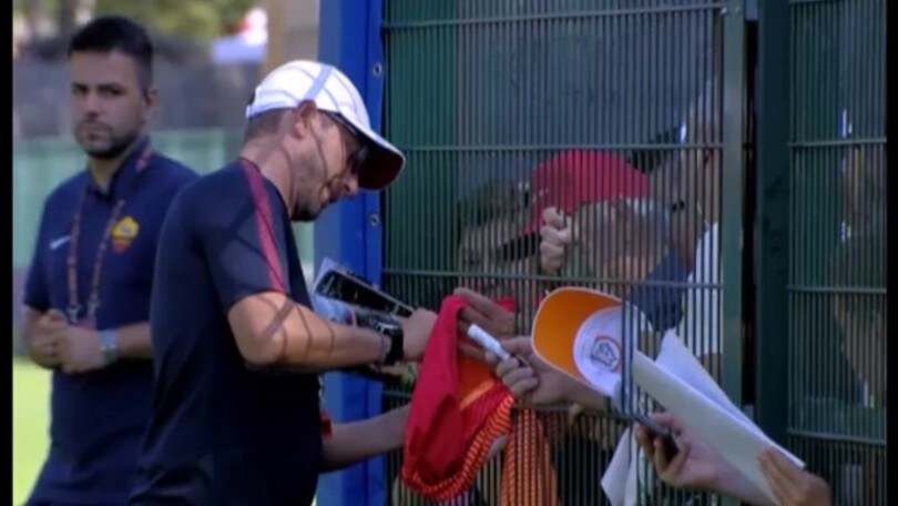 L'allenamento della Roma a Pinzolo