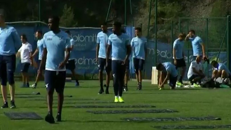 La Lazio si allena ad Auronzo