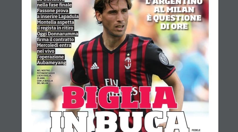 Maglia Home AC Milan LUCAS BIGLIA Maglia Home AC Milan LUCAS BIGLIA