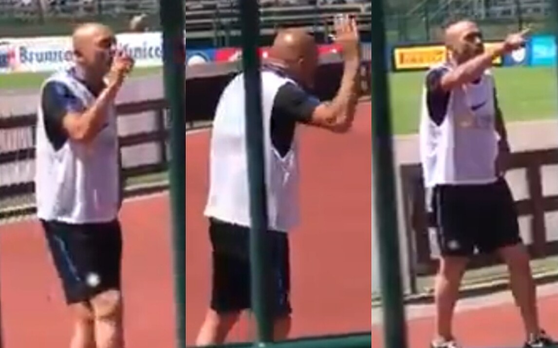 Tifoso insulta Ranocchia, Spalletti si infuria