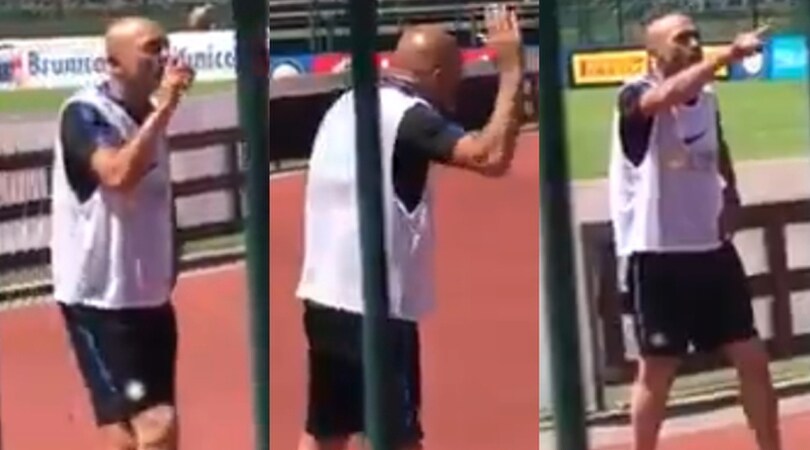 Tifoso insulta Ranocchia, Spalletti si infuria