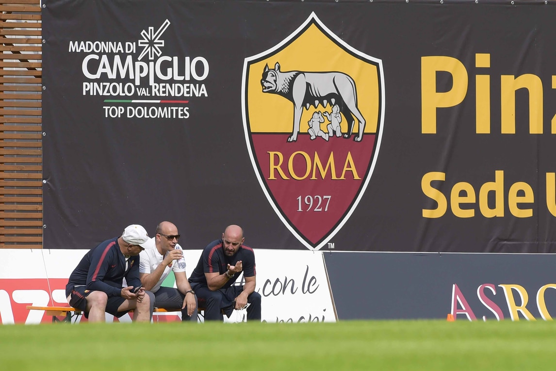 Pinzolo, allenamento per la Roma in vista della prima uscita stagionale