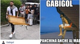 Inter, Gabigol torna al lavoro e si porta.... la panchina: le ironie del web