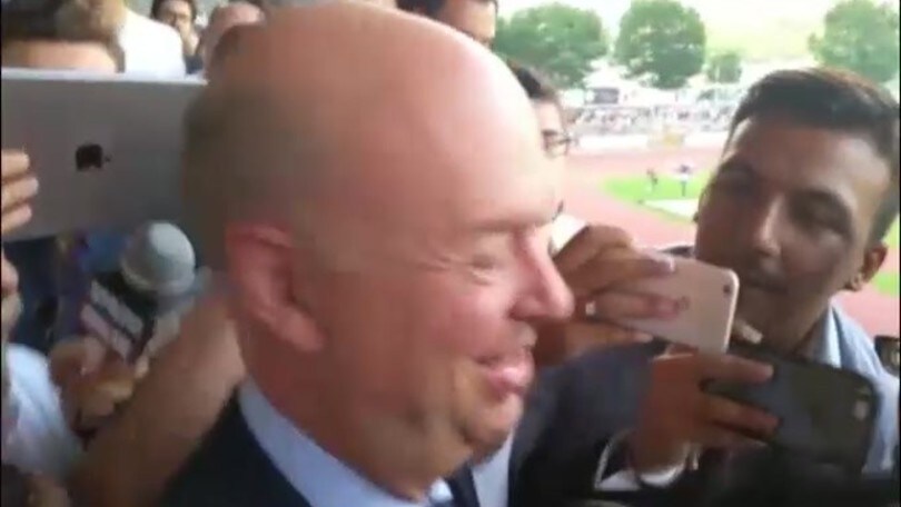 Milan, l'arrivo di Fassone allo stadio Cornaredo