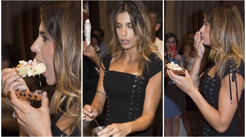 Elisabetta Canalis sexy anche quando mangia un gelato