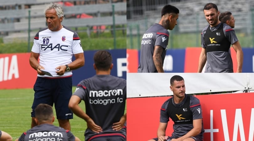 Bologna, il primo allenamento a Castelrotto