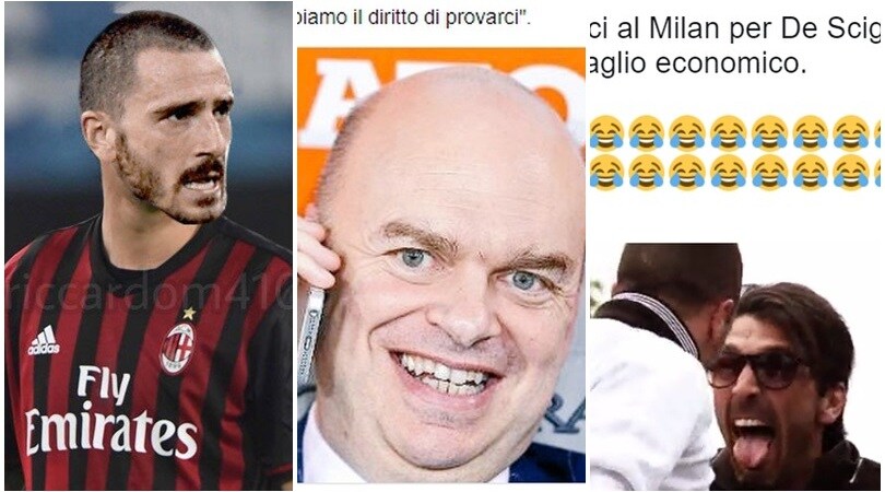 Bonucci chiama il Milan: i social impazziscono