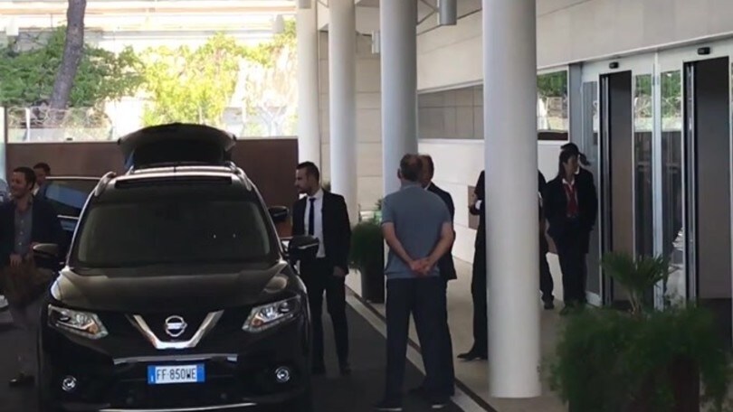 L'arrivo del presidente Pallotta a Roma