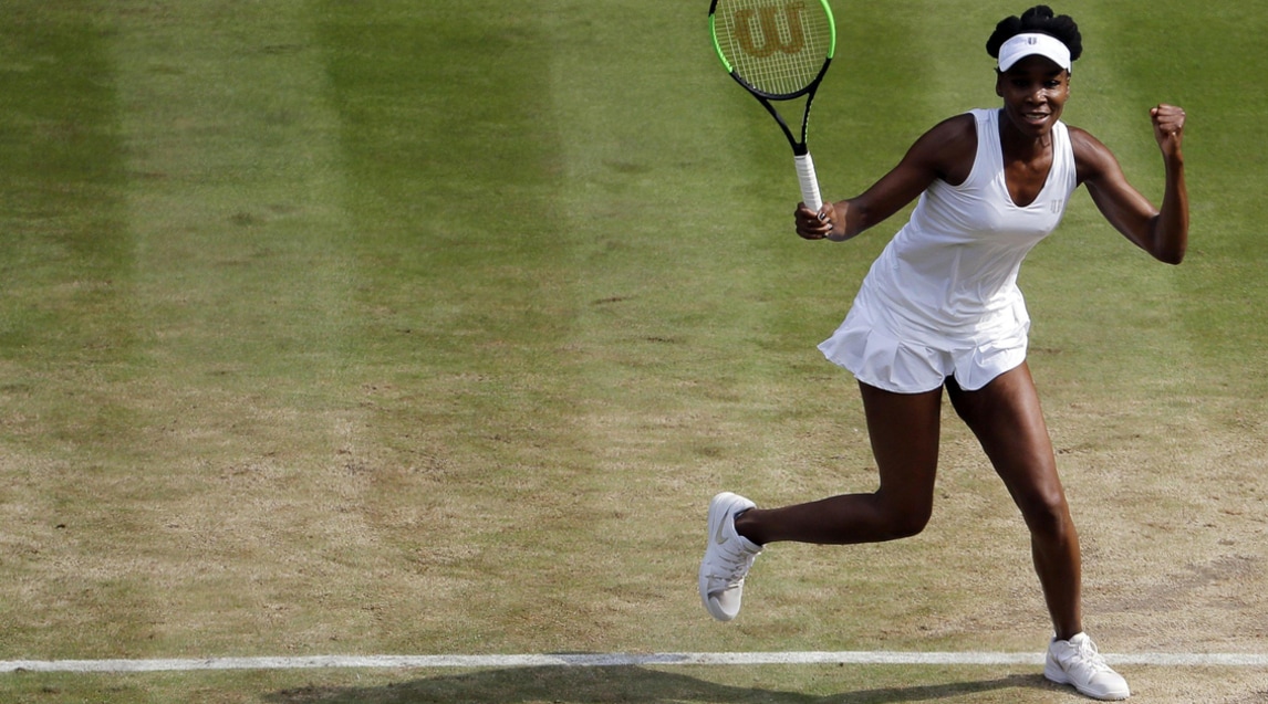 Wimbledon: Venus Williams torna in finale a 37 anni, le immagini