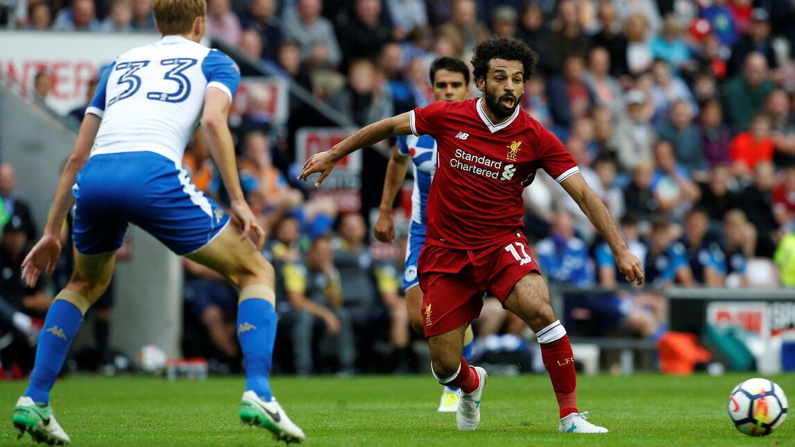 Salah, primo gol con il Liverpool