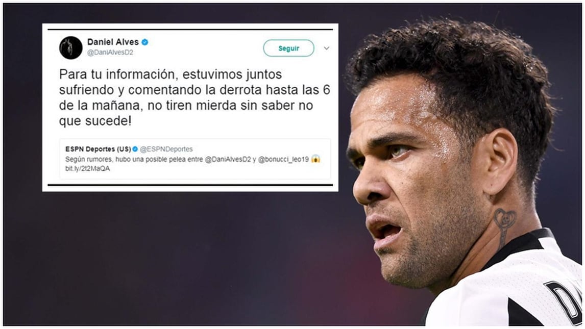 Juventus, la risposta di Dani Alves: «Basta tirare m...a su di noi!»