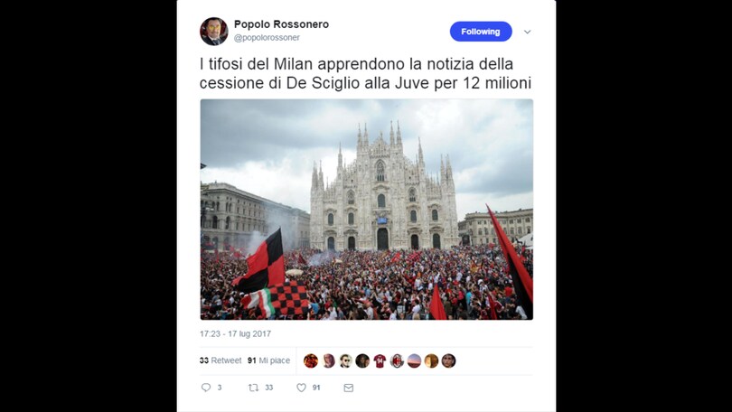 De Sciglio alla Juventus: i tifosi del Milan esultano