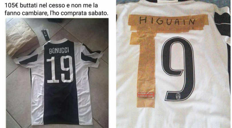 Juventus, la maglia di Bonucci è un vero problema per i tifosi