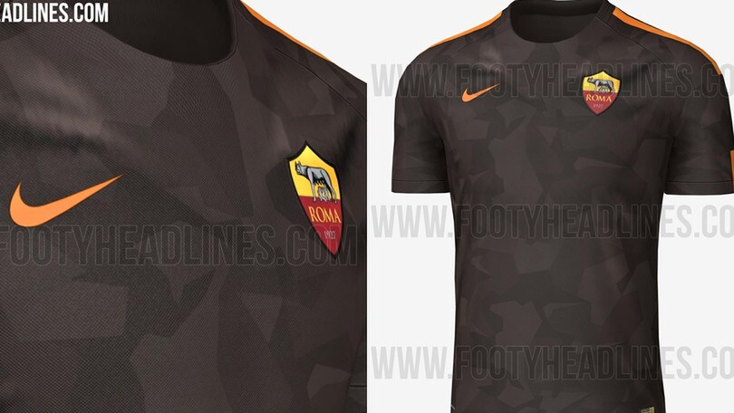 Roma, svelata la terza maglia: è marrone camouflage